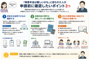 「障害年金は難しいかも」と言われた人が申請前に確認したいポイント