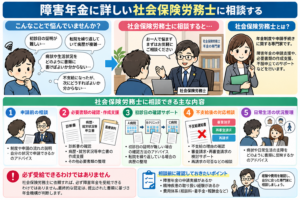 ⑤ 障害年金に詳しい社会保険労務士に相談する